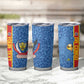DR Congo Football Custom Tumbler Cup Come On Leopards Blue Color