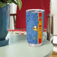 DR Congo Football Custom Tumbler Cup Come On Leopards Blue Color