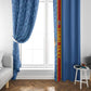 DR Congo Football Custom Window Curtain Come On Leopards Blue Color