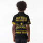 Personalized Afro Buffalo Soldiers Kid Polo Shirt BSMC United States Army Black