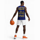 Personalized Afro Buffalo Soldiers Basketball Jersey BSMC United States Army Blue - African Pride