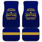 Personalized Afro Buffalo Soldiers Car Mats BSMC United States Army Blue