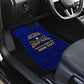 Personalized Afro Buffalo Soldiers Car Mats BSMC United States Army Blue