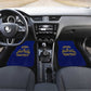 Personalized Afro Buffalo Soldiers Car Mats BSMC United States Army Blue