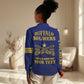 Personalized Afro Buffalo Soldiers Women Casual Shirt BSMC United States Army Blue LT14