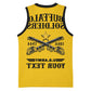 Personalized Afro Buffalo Soldiers Basketball Jersey BSMC United States Army Yellow - African Pride