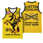 Personalized Afro Buffalo Soldiers Basketball Jersey BSMC United States Army Yellow - African Pride