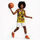 Personalized Afro Buffalo Soldiers Basketball Jersey BSMC United States Army Yellow - African Pride
