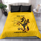 Personalized Afro Buffalo Soldiers Bedding Set BSMC United States Army Yellow