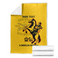 Personalized Afro Buffalo Soldiers Blanket BSMC United States Army Yellow