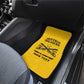 Personalized Afro Buffalo Soldiers Car Mats BSMC United States Army Yellow