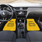 Personalized Afro Buffalo Soldiers Car Mats BSMC United States Army Yellow