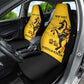 Personalized Afro Buffalo Soldiers Car Seat Cover BSMC United States Army Yellow