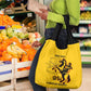 Personalized Afro Buffalo Soldiers Grocery Bag BSMC United States Army Yellow