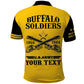 Personalized Afro Buffalo Soldiers Polo Shirt BSMC United States Army Yellow