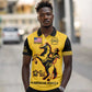 Personalized Afro Buffalo Soldiers Polo Shirt BSMC United States Army Yellow