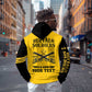 Personalized Afro Buffalo Soldiers Zip Hoodie BSMC United States Army Yellow