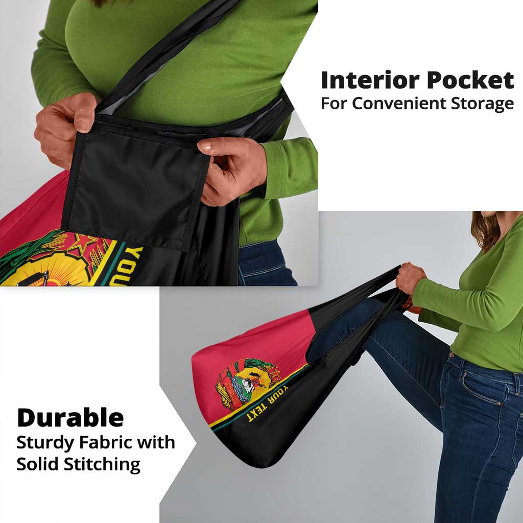 Personalised Mozambique Grocery Bag Muzambhiki Coat Of Arms