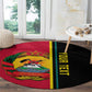 Personalised Mozambique Round Carpet Muzambhiki Coat Of Arms