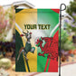 Custom South Africa And Wales Rugby Garden Flag Springboks Welsh Mascots Dynamic Version