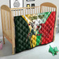 Custom South Africa And Wales Rugby Quilt Springboks Welsh Mascots Dynamic Version