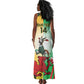 Custom South Africa And Wales Rugby Tank Maxi Dress Springboks Welsh Mascots Dynamic Version