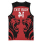 Custom Kenya Rugby Basketball Jersey 2024 Go Champions Simbas - Red - African Pride