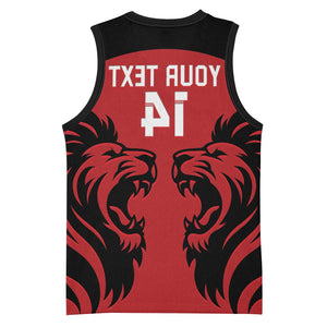 Custom Kenya Rugby Basketball Jersey 2024 Go Champions Simbas - Red - African Pride