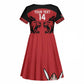 Custom Kenya Rugby Kid Short Sleeve Dress 2024 Go Champions Simbas - Red