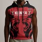 Custom Kenya Rugby Sleeveless Hoodie 2024 Go Champions Simbas - Red - African Pride