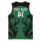 Custom Kenya Rugby Basketball Jersey 2024 Go Champions Simbas - Green - African Pride