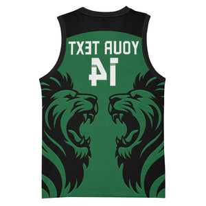 Custom Kenya Rugby Basketball Jersey 2024 Go Champions Simbas - Green - African Pride