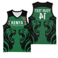 Custom Kenya Rugby Basketball Jersey 2024 Go Champions Simbas - Green - African Pride