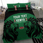 Custom Kenya Rugby Bedding Set 2024 Go Champions Simbas - Green