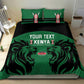 Custom Kenya Rugby Bedding Set 2024 Go Champions Simbas - Green