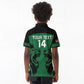 Custom Kenya Rugby Kid Polo Shirt 2024 Go Champions Simbas - Green