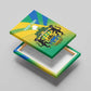 Presonalised Gabon Canvas Wall Art Coat Of Arms With Flag Gradient Style