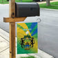 Presonalised Gabon Garden Flag Coat Of Arms With Flag Gradient Style