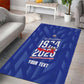 Personalized Afro Haiti Football Area Rug Les Grenadiers Made History Once Again Blue Color - African Pride