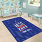 Personalized Afro Haiti Football Area Rug Les Grenadiers Made History Once Again Blue Color - African Pride