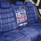 Personalized Afro Haiti Football Back Car Seat Cover Les Grenadiers Made History Once Again Blue Color - African Pride