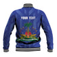Personalized Afro Haiti Football Baseball Jacket Les Grenadiers Made History Once Again Blue Color - African Pride
