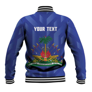 Personalized Afro Haiti Football Baseball Jacket Les Grenadiers Made History Once Again Blue Color - African Pride