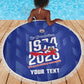Personalized Afro Haiti Football Beach Blanket Les Grenadiers Made History Once Again Blue Color - African Pride