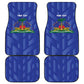 Personalized Afro Haiti Football Car Mats Les Grenadiers Made History Once Again Blue Color - African Pride