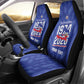 Personalized Afro Haiti Football Car Seat Cover Les Grenadiers Made History Once Again Blue Color - African Pride