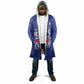 Personalized Haiti Football Cloak Les Grenadiers Made History Once Again Blue Color