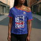 Personalized Haiti Football Cross Shoulder Shirt Les Grenadiers Made History Once Again Blue Color