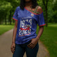 Personalized Haiti Football Cross Shoulder Shirt Les Grenadiers Made History Once Again Blue Color
