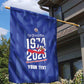 Personalized Afro Haiti Football Garden Flag Les Grenadiers Made History Once Again Blue Color - African Pride